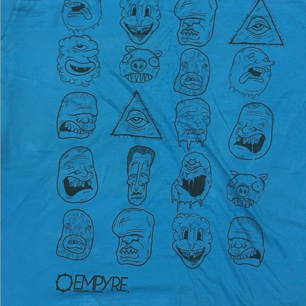 Empyre Turquoise Logo Tee with Black Print - Picture 2 of 5